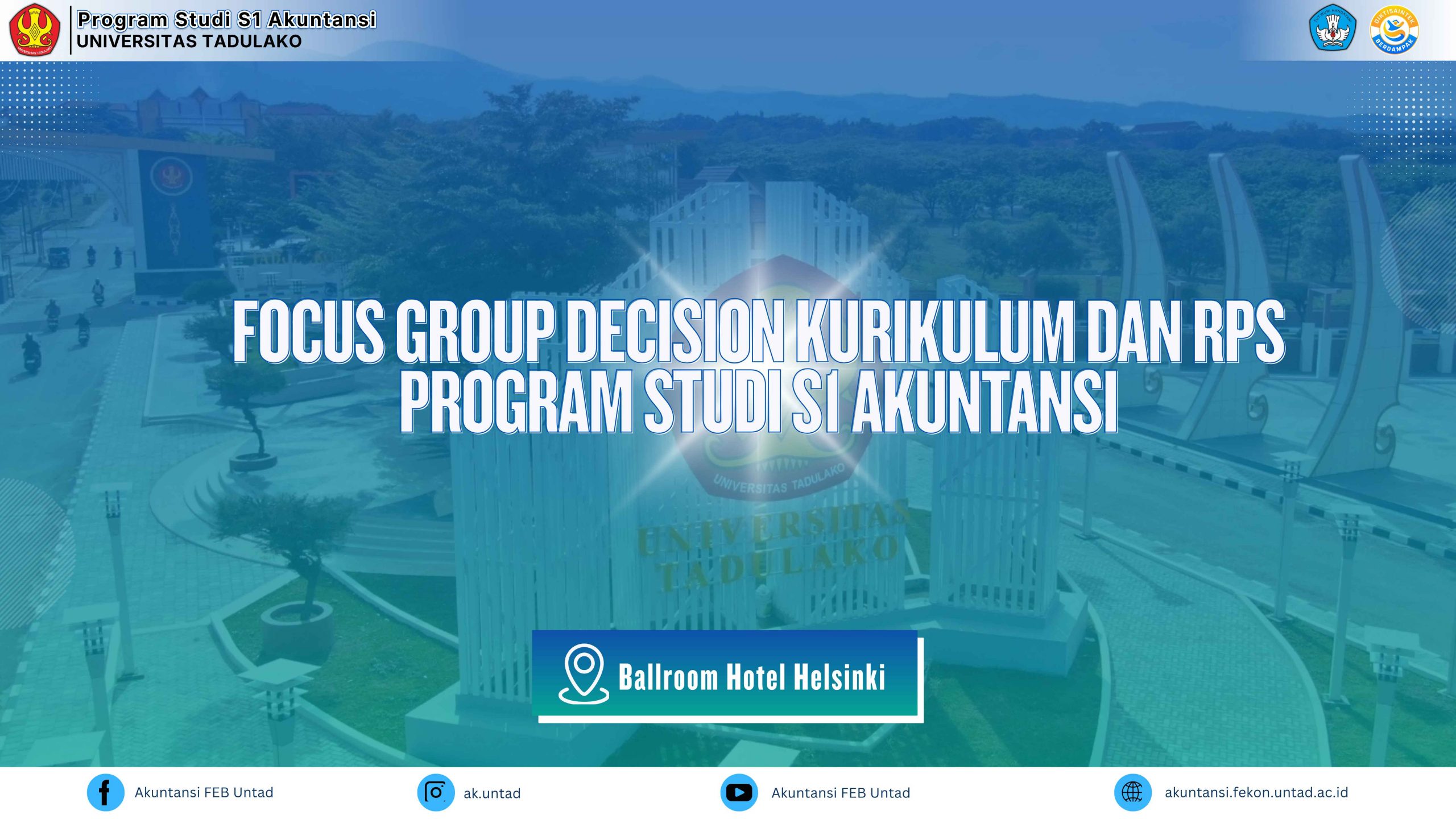 Pemutakhiran Kurikulum, Prodi S1 Akuntansi FEB Untad Gelar FGD Libatkan Pakar dan Mitra Instansi