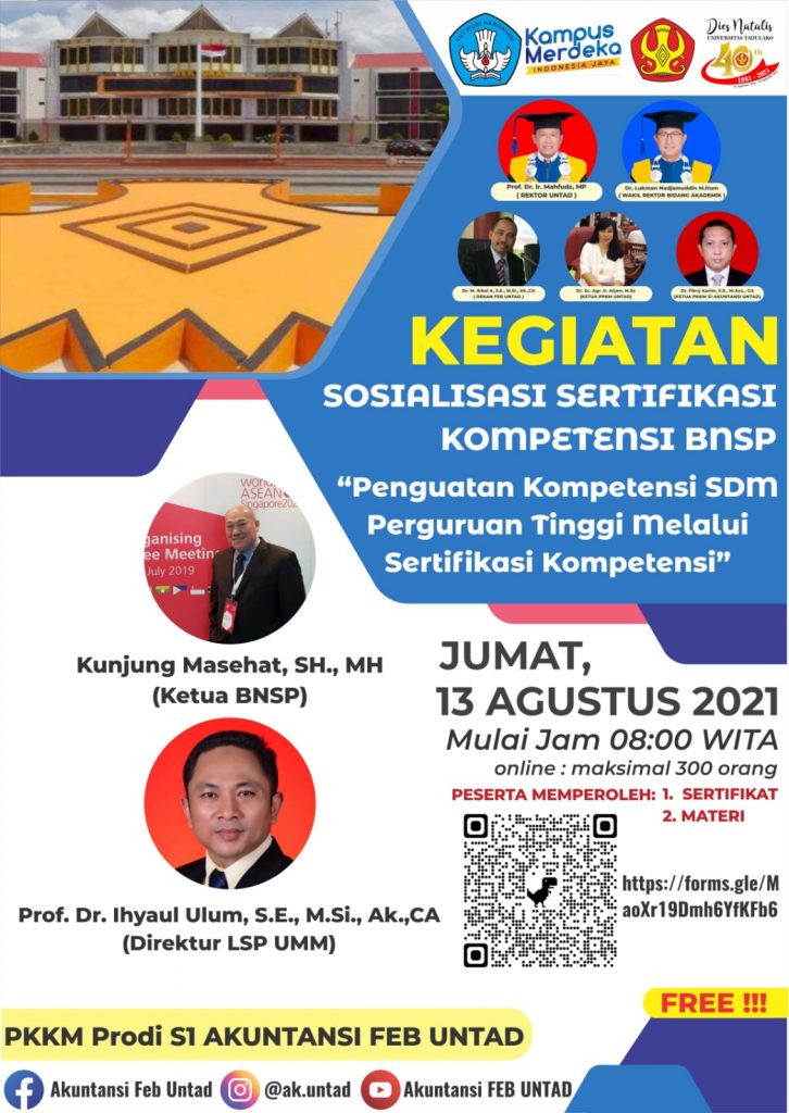 Sosialisasi Sertifikasi Kompetensi BNSP, Agustus 2021